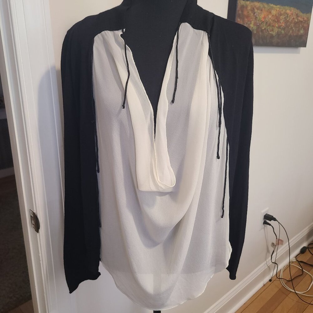 Pier Antonio Gaspari Made in Italy Wool Chiffon Lightweight Sweater